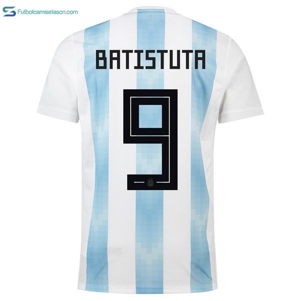 Camiseta Argentina Batistuta 1ª 2018 Blanco